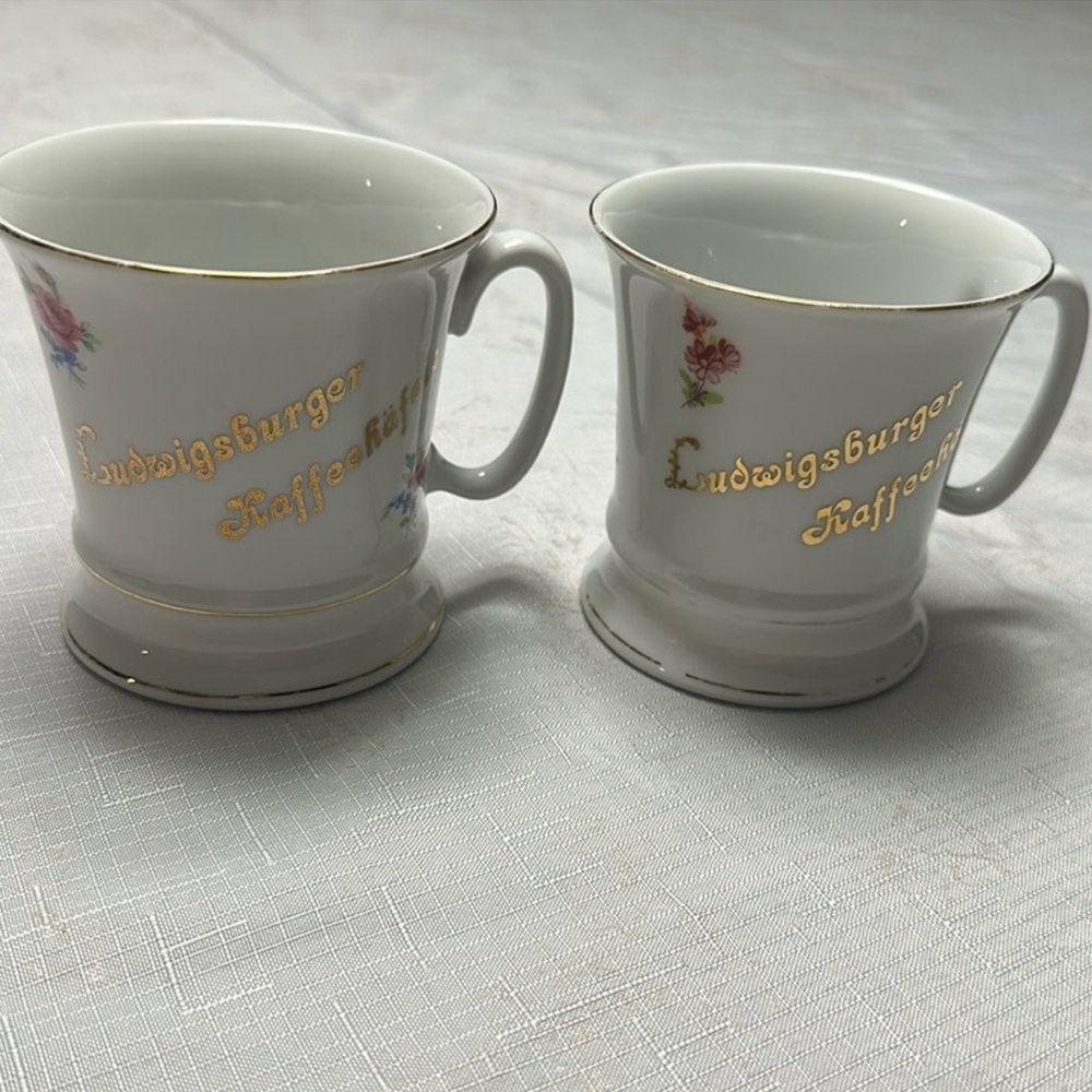 From Germany: German Coffee Mugs cups Ludwigsburger Kaffeehäfele Ludwigsburg